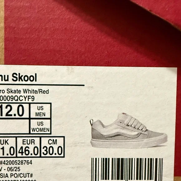 Vans White and Gray Knu Skool - Picture 2 of 7